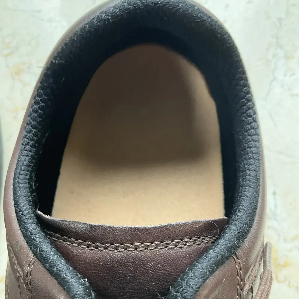 ORTHOFEET #467 Mens‎ size 12 wide Brown Gramercy Leather Shoes Size 12 2E